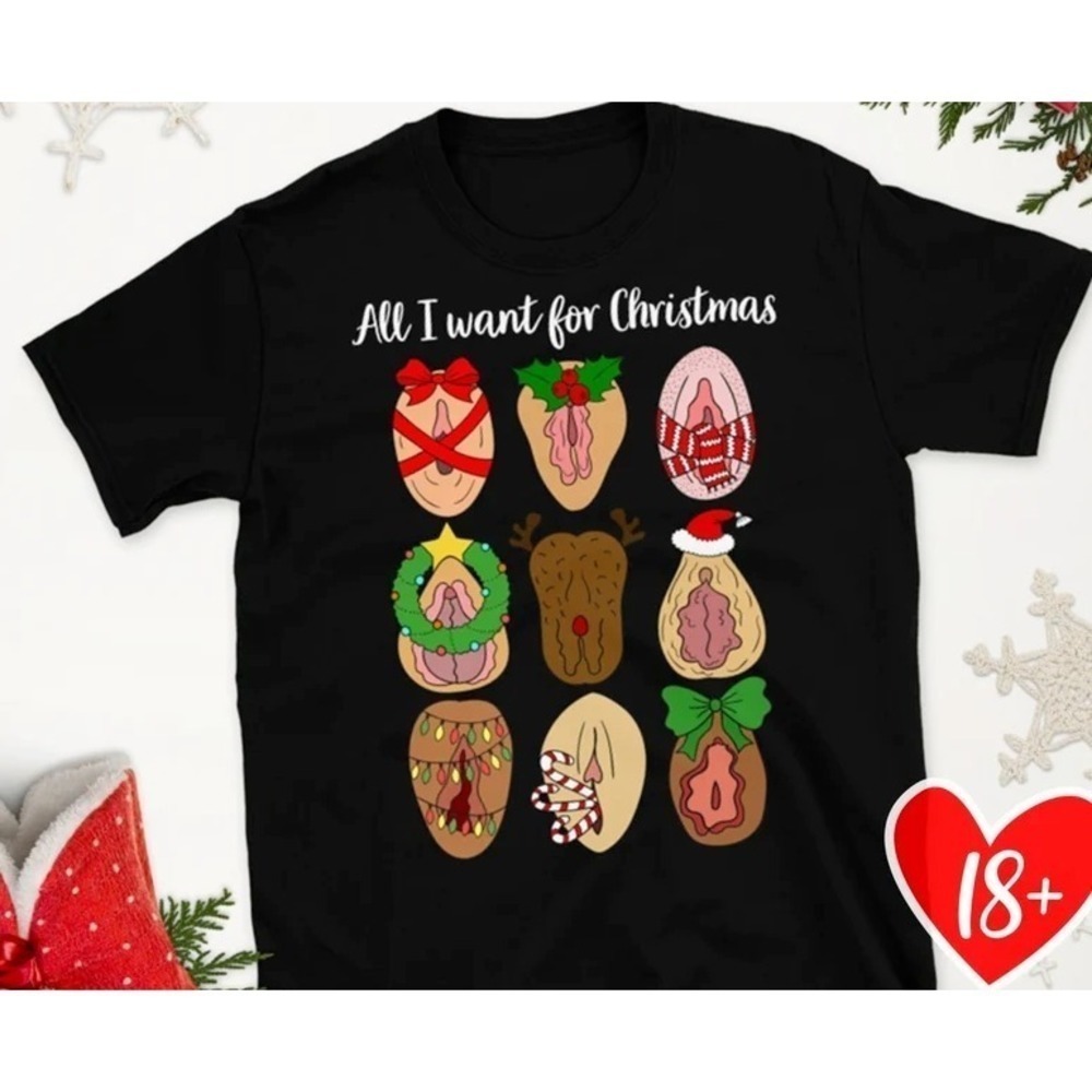 Ugly Christmas Shirt Men Naughty Santa Shirt Dirty Funny Christmas Tee